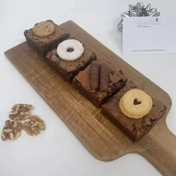Four Cookie Brownies Letterbox Gift