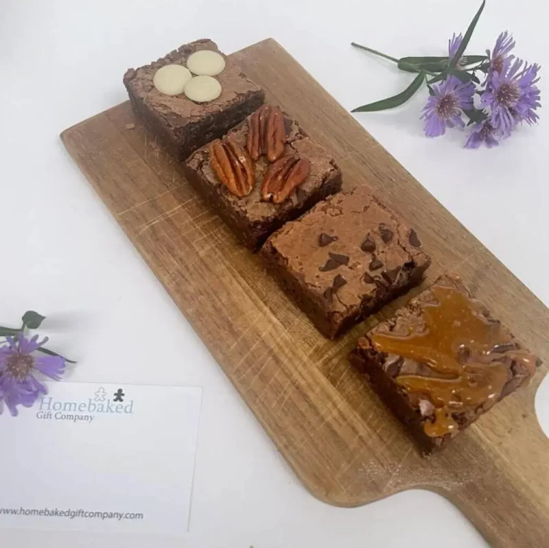 four brownies mixed flavours letterbox gift gluten free